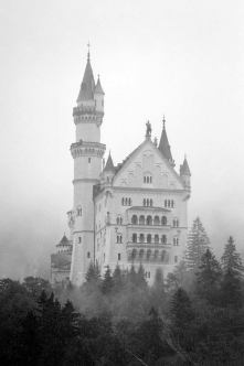 germany castle in the mist